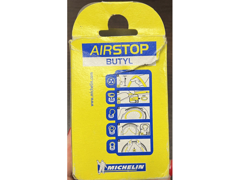 Камера Michelin B4 Airstop  BUTYL 27,5"x1,9-2,6", 60mm, вело ниппель-2
