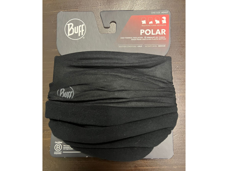 BUFF Балаклава многофункциональная  POLAR SOLID BLACK