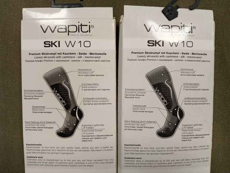 WAPITI горнолыжные термоноски  кашемир + шёлк 36-38 -1