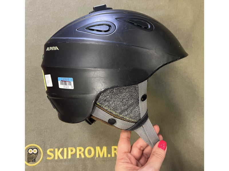 Шлем гoрнолыжный ALPINA c креплением под GoPro размер XL